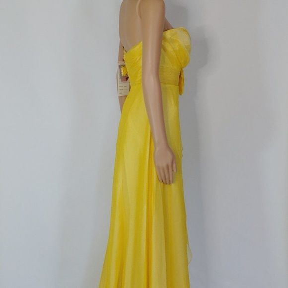 NWT Alyce Style 35640 A-Line Formal Gown in Yellow - Picture 2 of 5